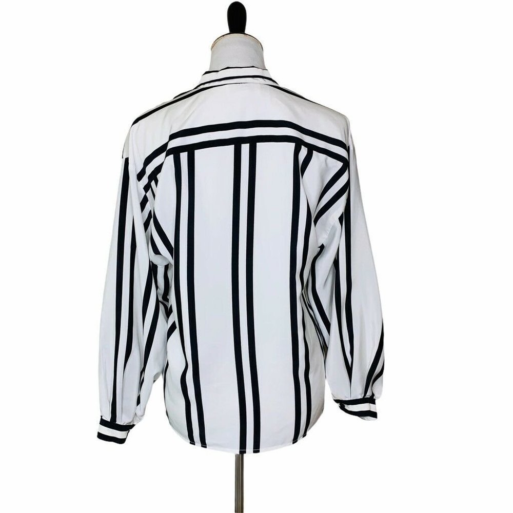 Malcolm Starr Vintage Button Up Shirt Stripe 12 - Picture 2 of 8